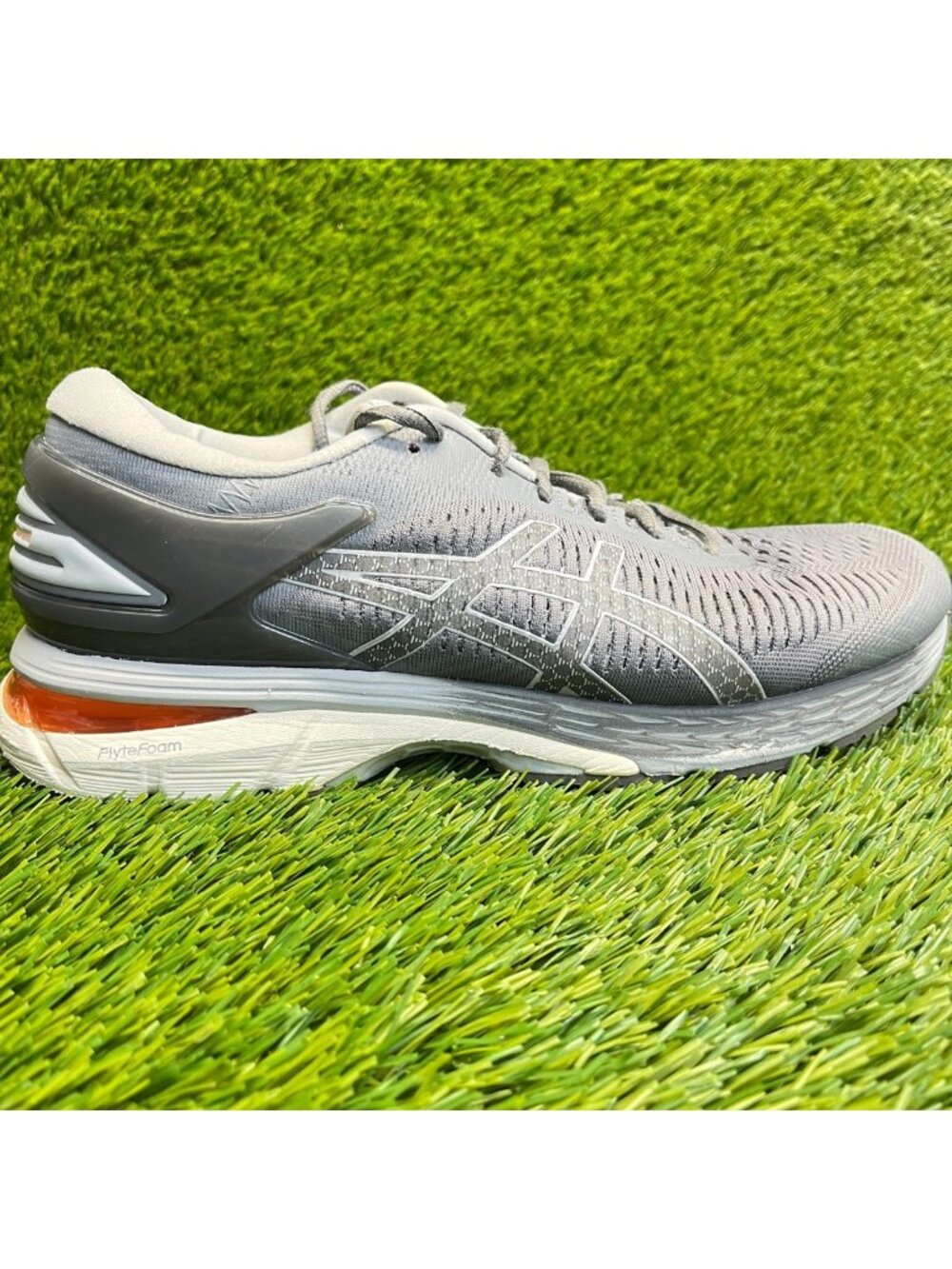 Asics Gel-Kayano 25 Womens Size 9.5 Gray White Athleticâ Running Shoes Sneakers